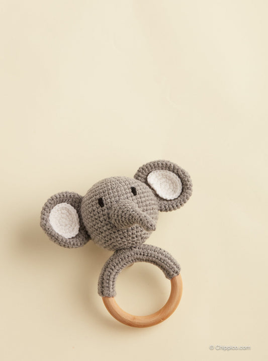 Eddy the Elephant Rattle Ring