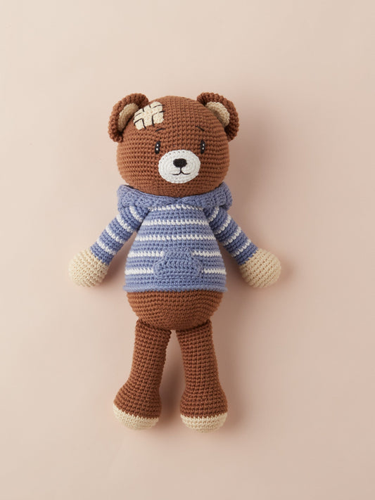 Arthur The Brown Bear Crochet Stuffed Animal