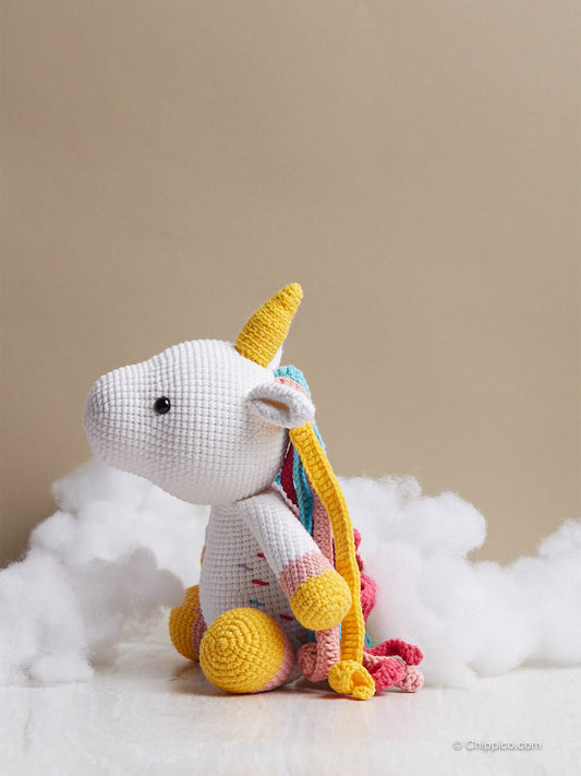 Rainbow Unicorn Crochet Stuffed Animal
